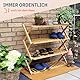 Felino® Schuhregal Schuhablage Organizer aus Bambus Holz offen | 70cm lang | Schuhorganizer offenes Regal klappbar auch für Camping