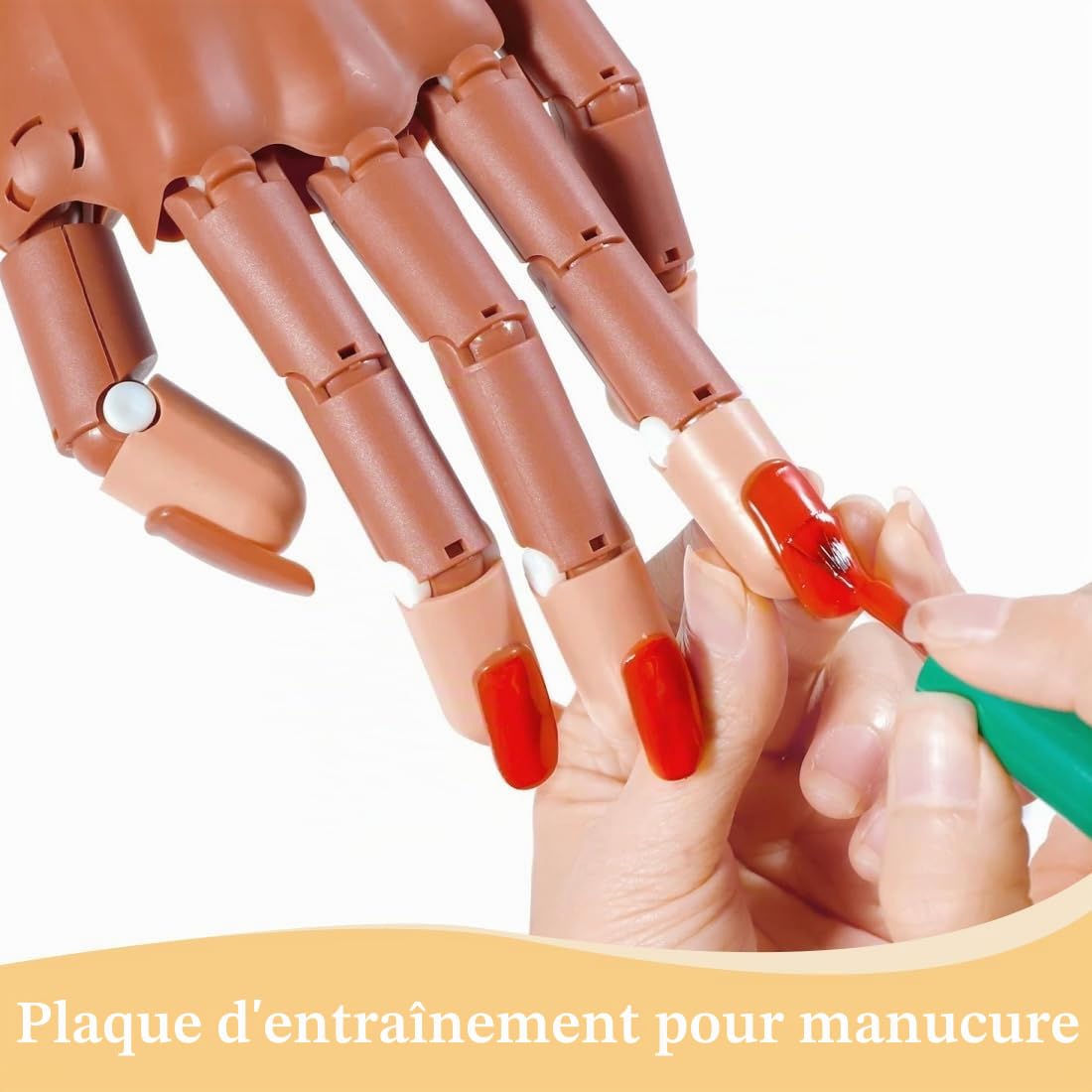 100 mains artificielles pour la pose d'ongles, ongles interchangeables pour la pose d'ongles, set de doigts professionnels pour l'art de l'ongle, blanc