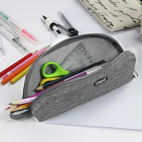 Miniatura 4 de Gloppie Paquete de 2 estuches para lápices, práctico estuche para lápices, estuche estético simple, soporte para bolígrafo pequeño, suministros