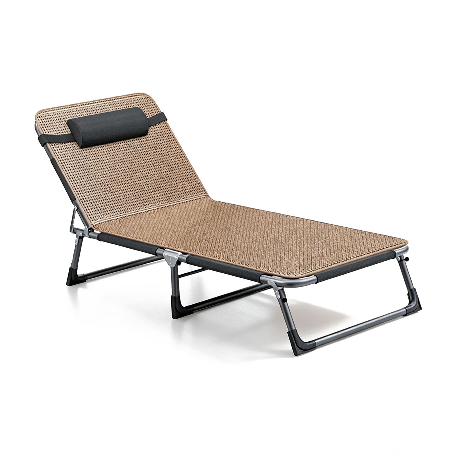 Jyhcd Cooling Mat Reclining Sun Lounger Chair Folding Camping Bed