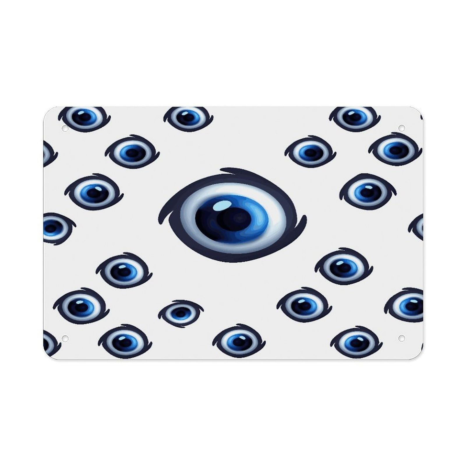 Fekiloot Style Evil Eyes Metal Signs Wall Art Tin Sign