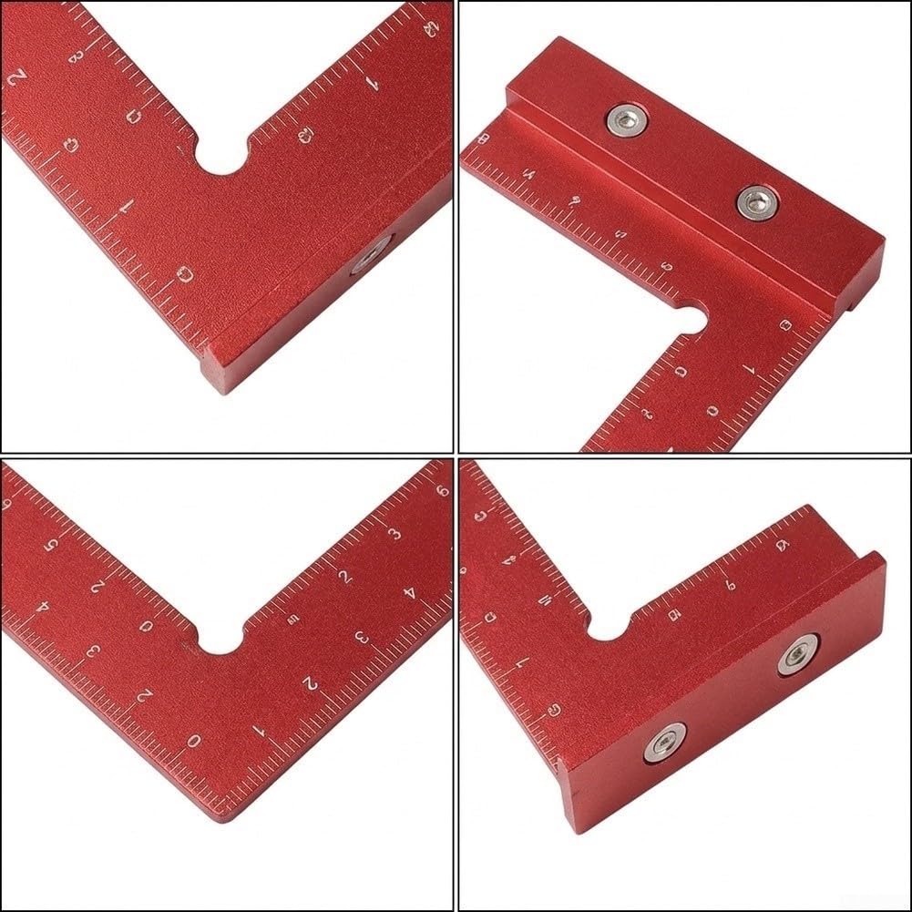 Escuadra Magnética de Aluminio, Base Antideslizante, 100mm