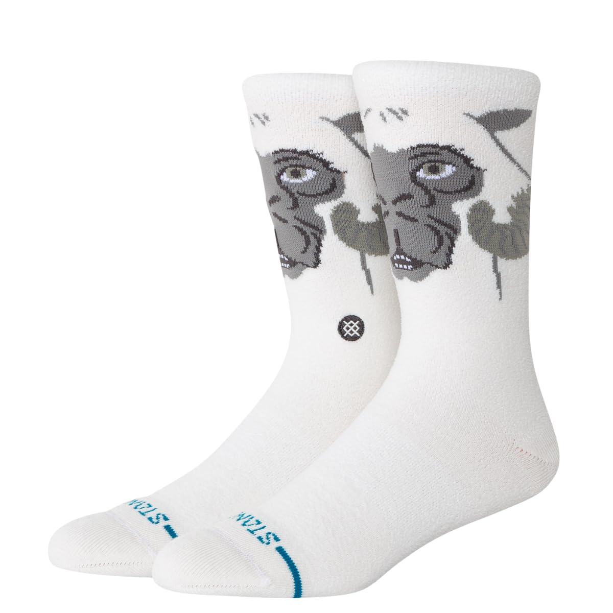 Stance Unisex White Tauntaun Crew Socks (Uk, Alpha, L, Regular, Regular, )