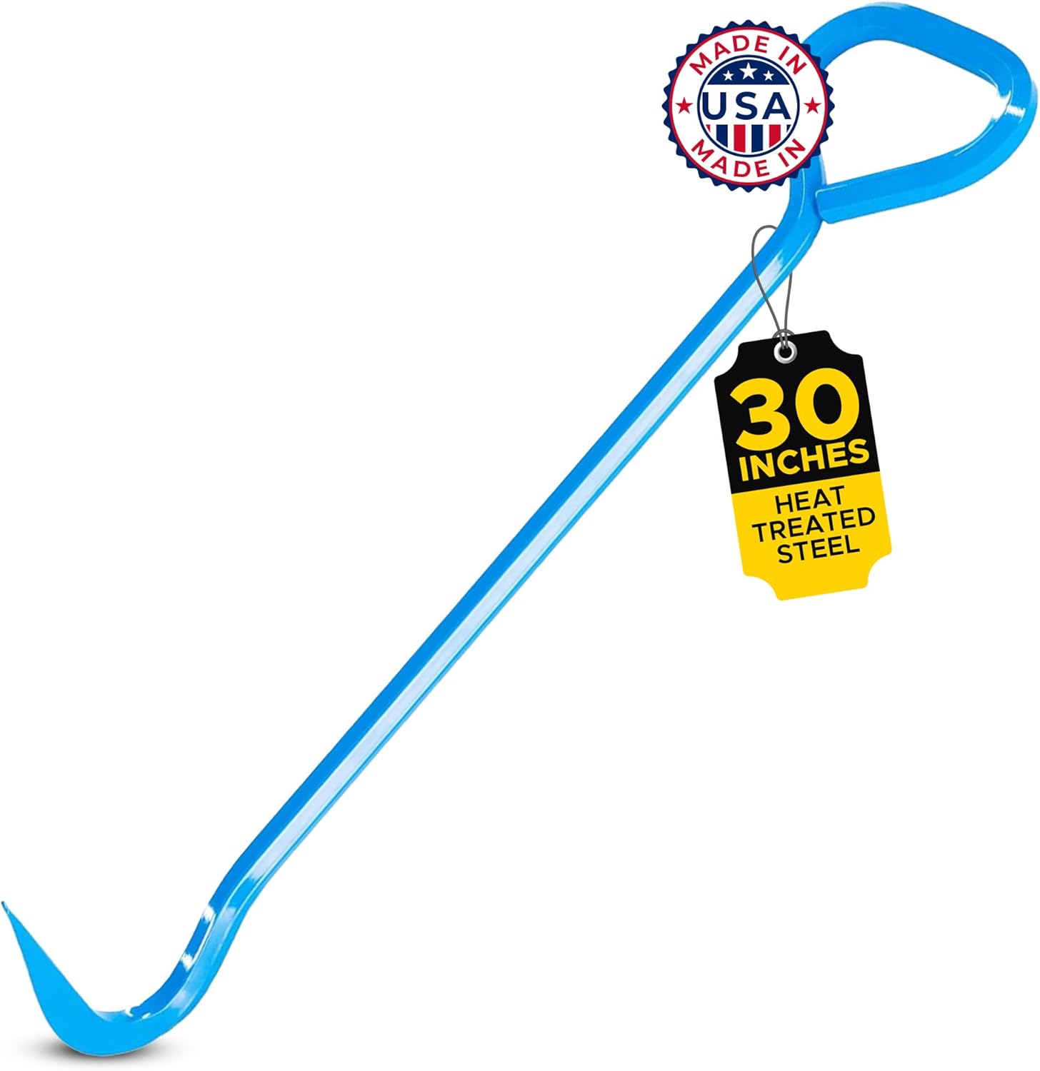 T&T Tools Top Popper Manhole Hook – Heat Treated Manhole Hook (Rotated Handle, Alloy Steel, 30-Inch)