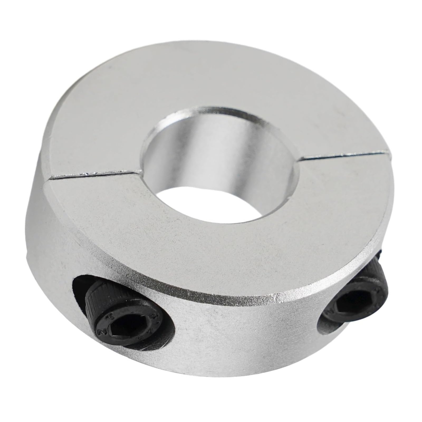 HGCOEYR Single Split Shaft Collar, Aluminum Alloy Double Split Shaft Collar Clamp 13-30mm Anodized Fixed Ring for Machinery(25mm)