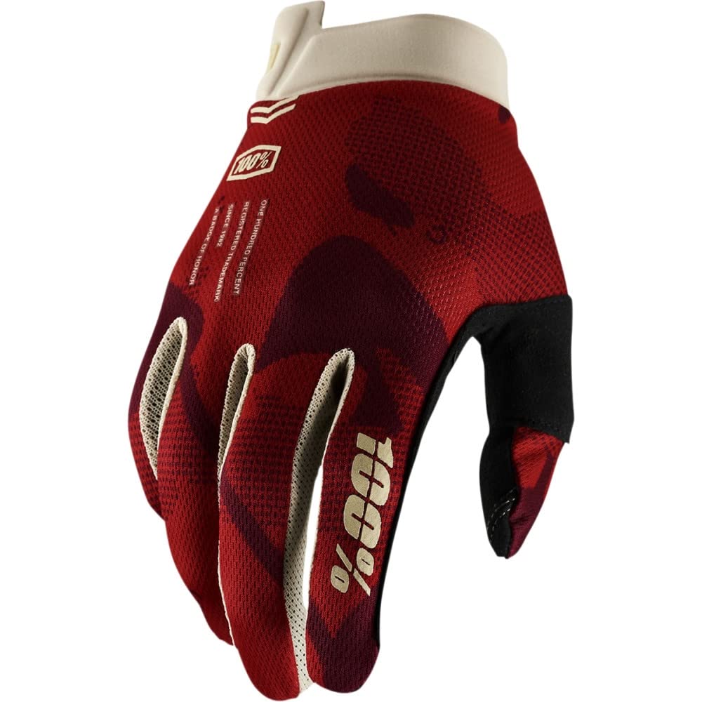 100 ITRACK Ultralight Motocross Gloves - Lightweight MX Dirt Bike Powersport Racing Protective Gear