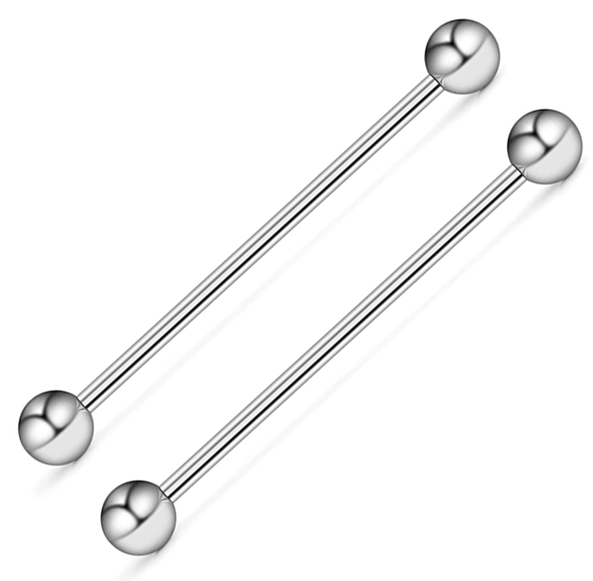 Via Mazzini Surgical Steel Unisex Industrial Scaffold Bar Barbell For Upper Ear Cartilage For Men and Women (BB0039) 1 Pair (B085WQV3YD) Amazon Price History, Amazon Price Tracker