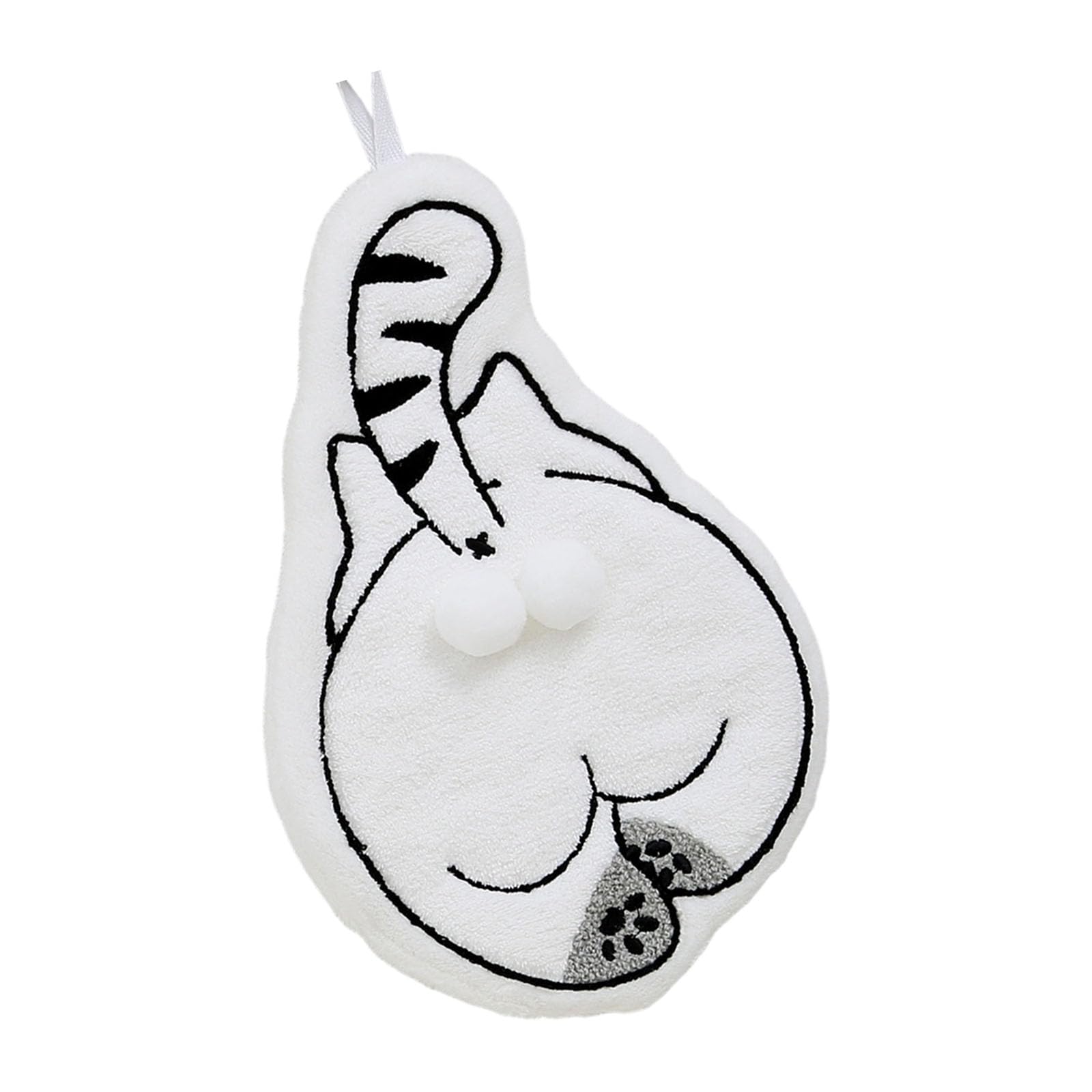 Kaeltsyn Hygienic Corals Fleece Hand Towel Cats Eggs Design Quick Drying Feature with Hanging Accessory Kids Hanging Hand Towel