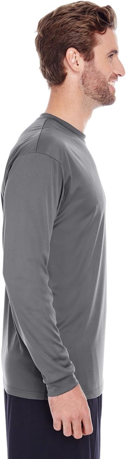 C2 Sport Men's Athletic Performance T-Shirt, Graphite, Large - Image 2