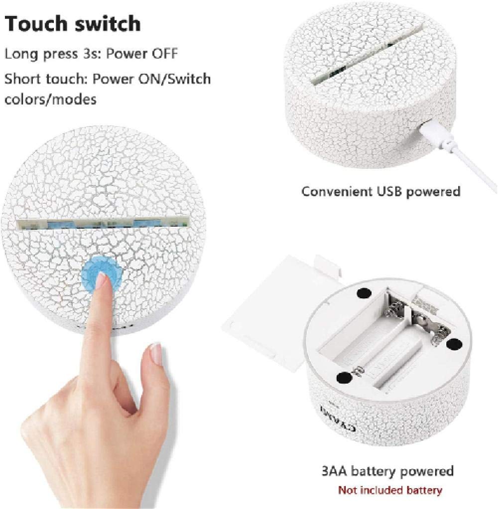 Luce notturna illuminazione a Led camera da letto per interni di lusso accanto a