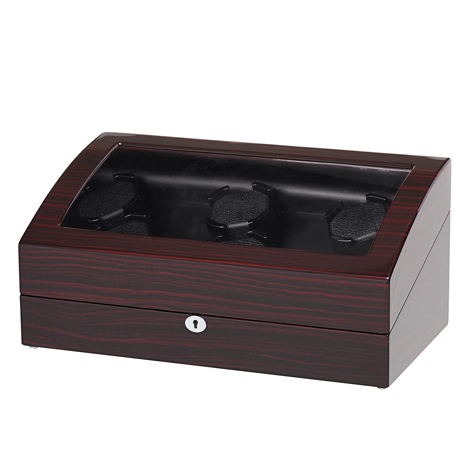 Automatic Watch Winder, 6 Watch Winders with 7 Watch Storage Place, Watch Winding Machine Watch Box, Ultra Quiet Motor Wooden Spray Paint, Watch Winders Suitable Men and Women Watch
