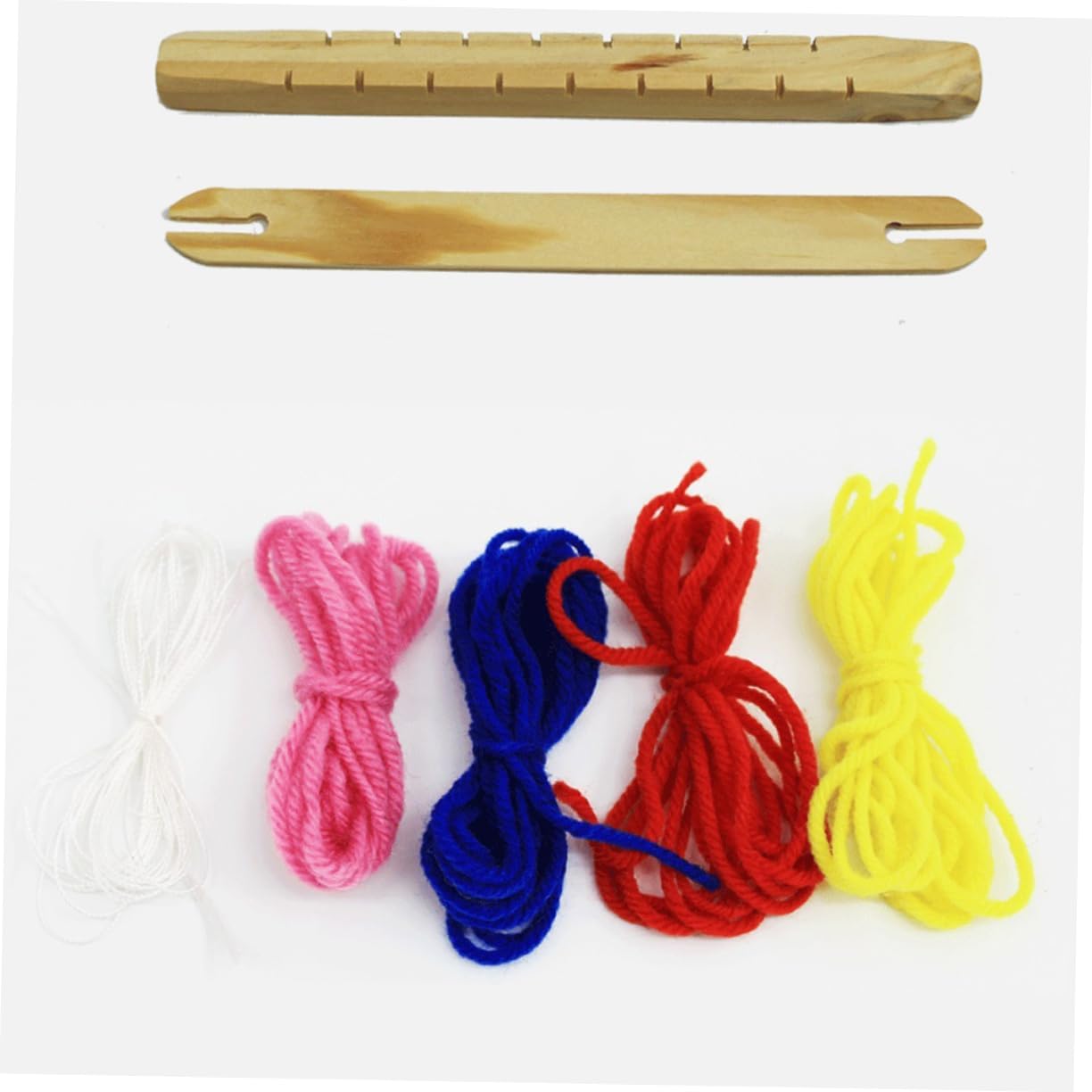 Anneome Crafting Fun for Boys and Girls Small Wooden Loom for DIY Weaving and Intellectual Growth