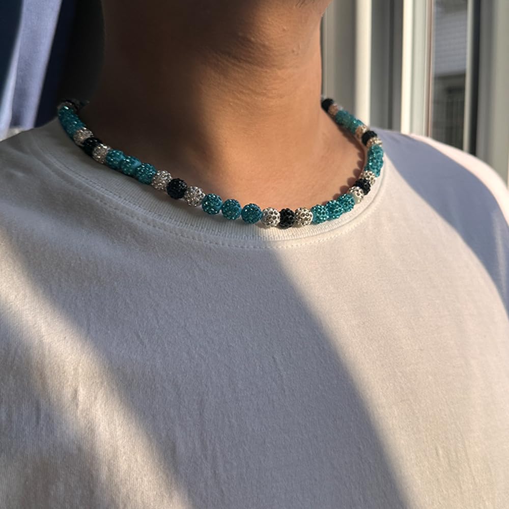 RIJXU Baseball Necklace 16in/19in/22in Baseball Bling Drip RIJXU Baseball Necklace 16in/19in/22in Baseball Bling Drip