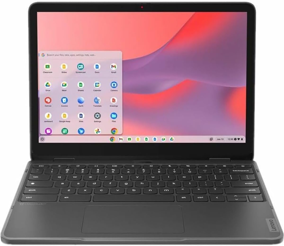 Lenovo 500e Yoga Chromebook Gen 4 82W40009US 12.2" Touchscreen Convertible 2 in 1 Chromebook - WUXGA - 1920 x 1200 - Intel N100 Quad-core (4) - 4 GB (Total RAM + On-Board Memory) - 32 GB