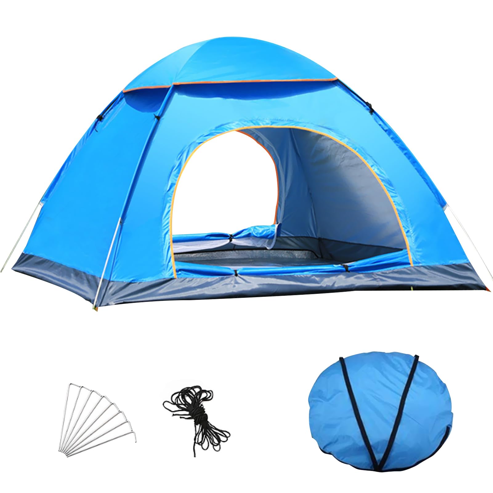 DAYONG 2-3 Person Camping Tent, Pop-Up Family Tents, Automatic Instant Tent, Waterproof Dome Tent Beach Tent with Carry Bag for Travel Picnic Backpacking.