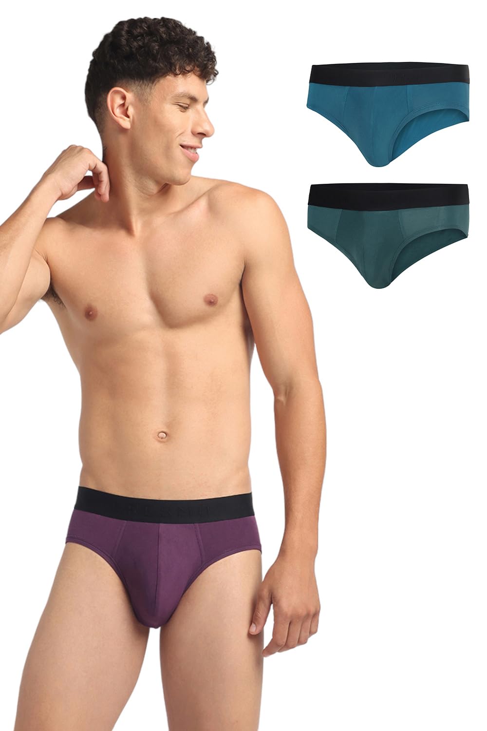 Men's|Anti-Microbial Luxury Micro Modal Underwear Breathable Ultra Soft Comfort Lightweight Brief|Pack of 3 |-image-5