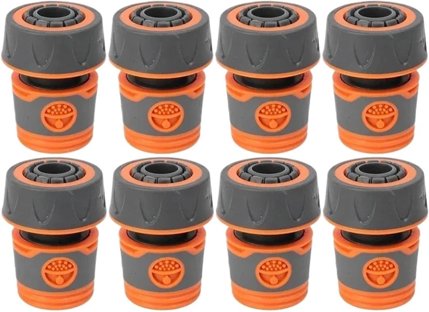 Gartenschlauch-Schnellverbinder-Set, ABS-TPR-Wasserhahnschlauch-Adapter for 1/2 Zoll oder 3/4 Zoll Wasserrohr, Schnellanschluss-Bewässerungsverbindung, 1 2 3 5 10er-Pack(B- 6Points,10PCS)