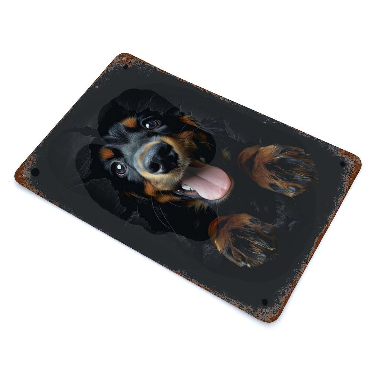 Gordon Setter Retro Metal Sign 11.8"x7.9", Classic Wall Plaque for Garage, Pub Or Kitchen