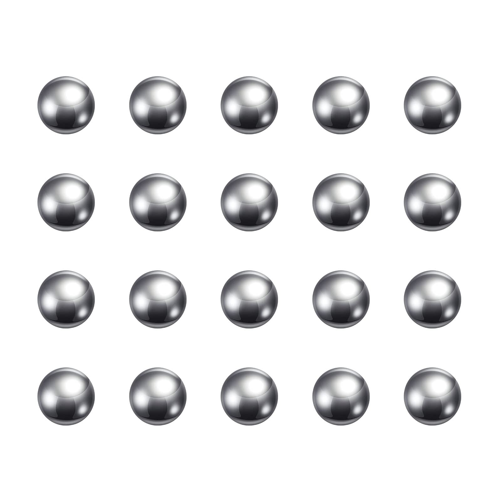 sourcing map 9mm Précision Billes Carbone Acier Solide Roulements Bille 100Pcs