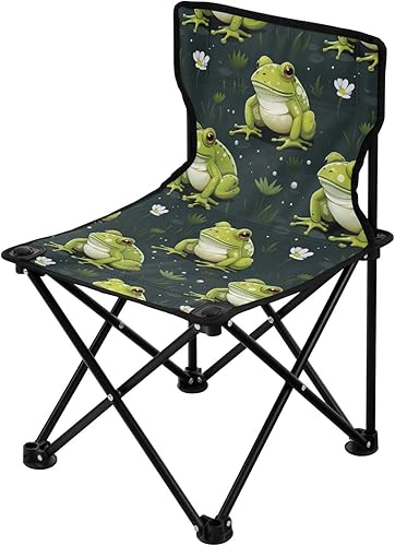 Miniatura 4 de Outdoor Folding Cute Frog Flower Camping Chairs for Adults Portable Camping Chair Lightweight Lawn Chair 202a4991