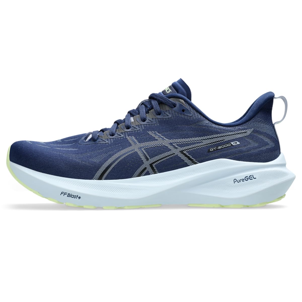 Amazon | ASICS メンズ GT-2000 13 ランニングシューズ, Blue Expanse