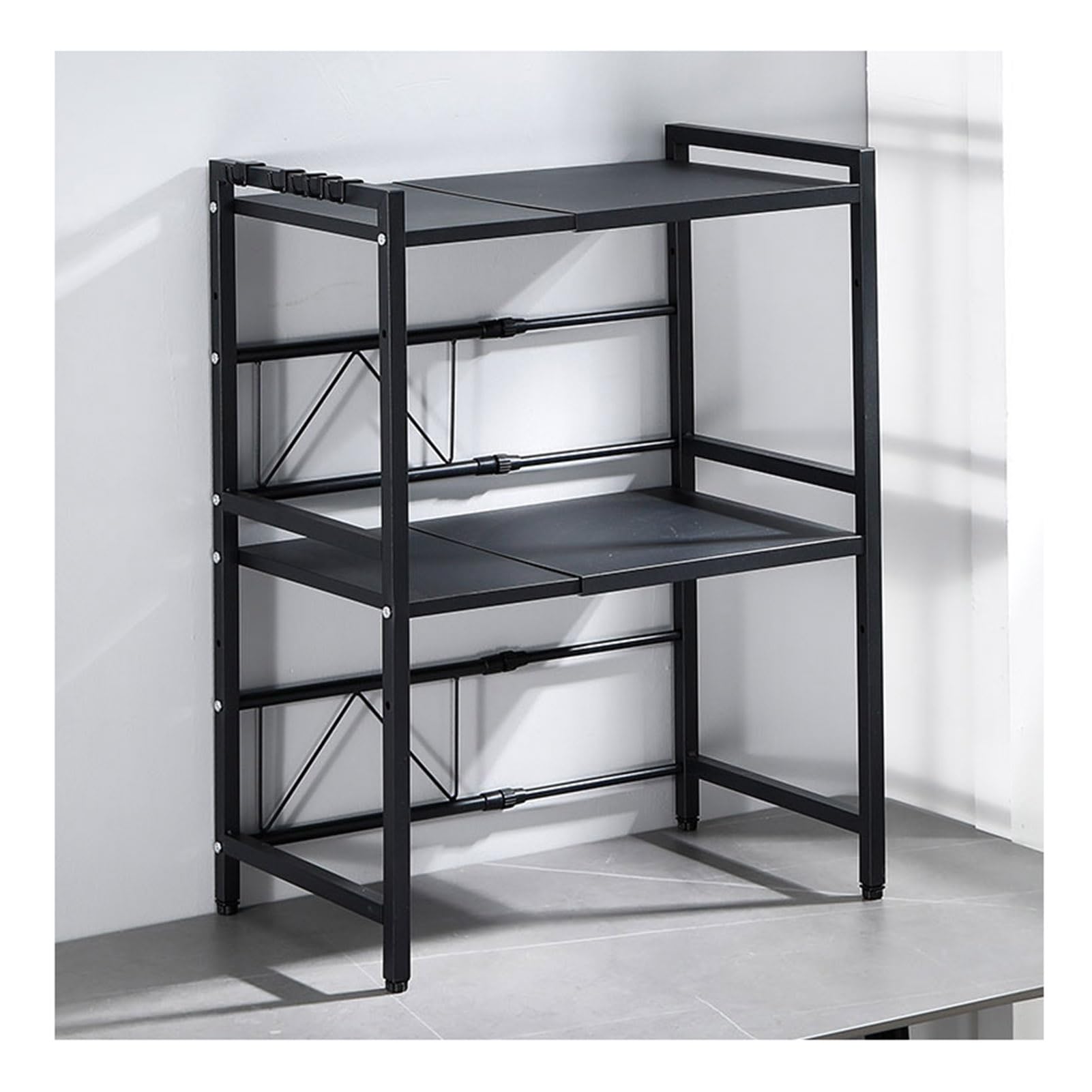 Grille pour four à micro-ondes et rack de rangement de comptoir télescopique
