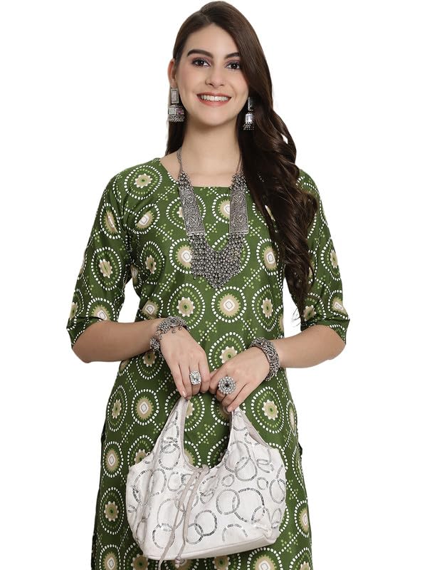 Image of 7Threads Kurti for Women|Kurti|Kurta|Kurta for Women|Crepe Kurti|Printed Kurta|Crepe Straight Kurti Kurti