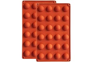 BUSOHA 24 Cavities Semicircle Silicone Molds