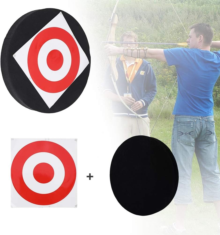 Round Archery Targets Archery EVA Moving Hunting Shooting Practice Self Healing High Density Foam Board Arrow Target for Recurve Bow Longbow or Compound Bow 9.59.51.1in : Sports & Outdoors