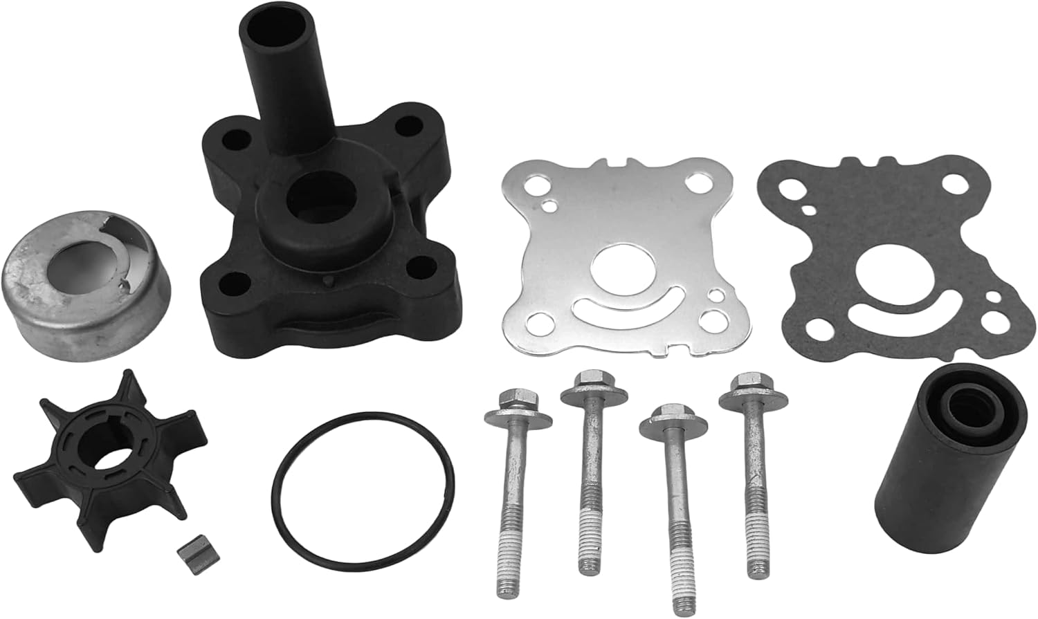 06193-ZW9-020 Water Pump Repair Kit with Housing Replacement for Honda Outboard 8 9.9 HP BF8D BFP8D BF9D BFP9.9D Boat Engine Parts Replace 06193-ZW9-030 06193-ZW9-040