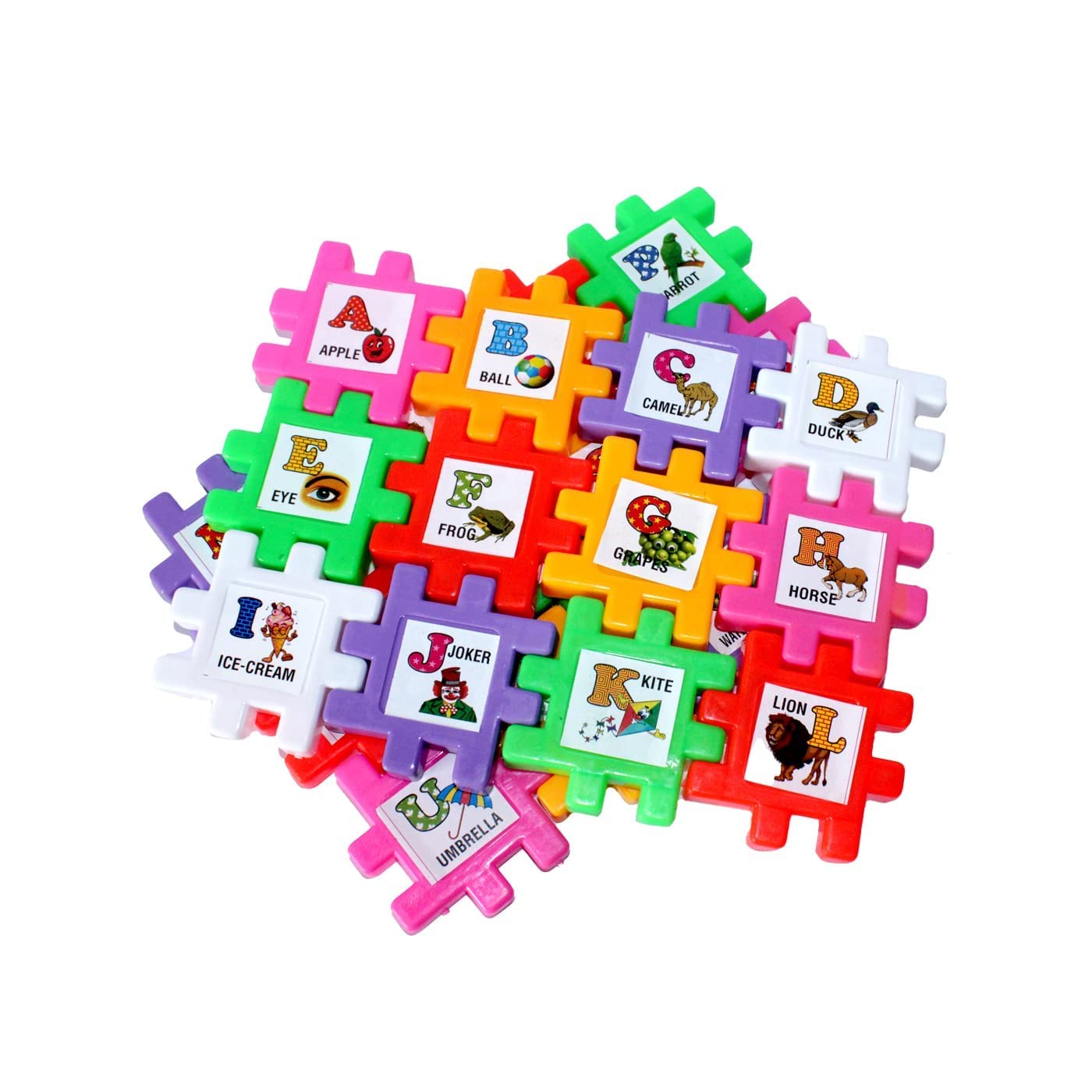 Boxo Capital Alphabet Puzzles with Pictures for Children Educational Learning ABC Letters Puzzle Blocks Toy (Multicolor) (B09QL2RWR5) Amazon Price History, Amazon Price Tracker