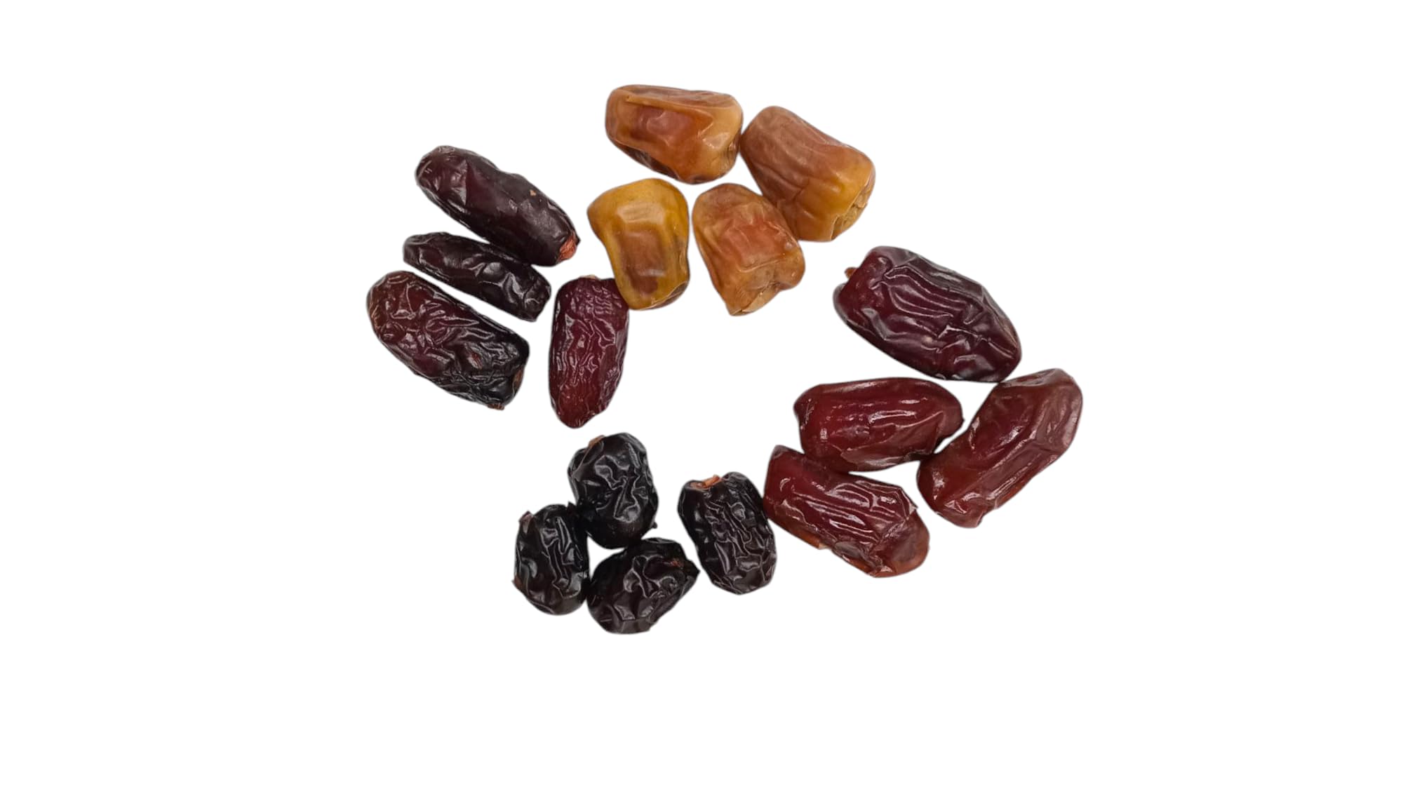 Tomoor Premium Dattes Mix Box, 2kg, Ajwa, Safawi, Khodari et Sukkari Dattes d'Arabie Saoudite, Source d'énergie naturelle