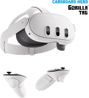 Meta Quest 3 512 GB – Die leistungsstärkste Quest – Ultimative Mixed-Reality-Erlebnisse – Gorilla Tag Cardboard Hero Bundle – Amazon Exclusive