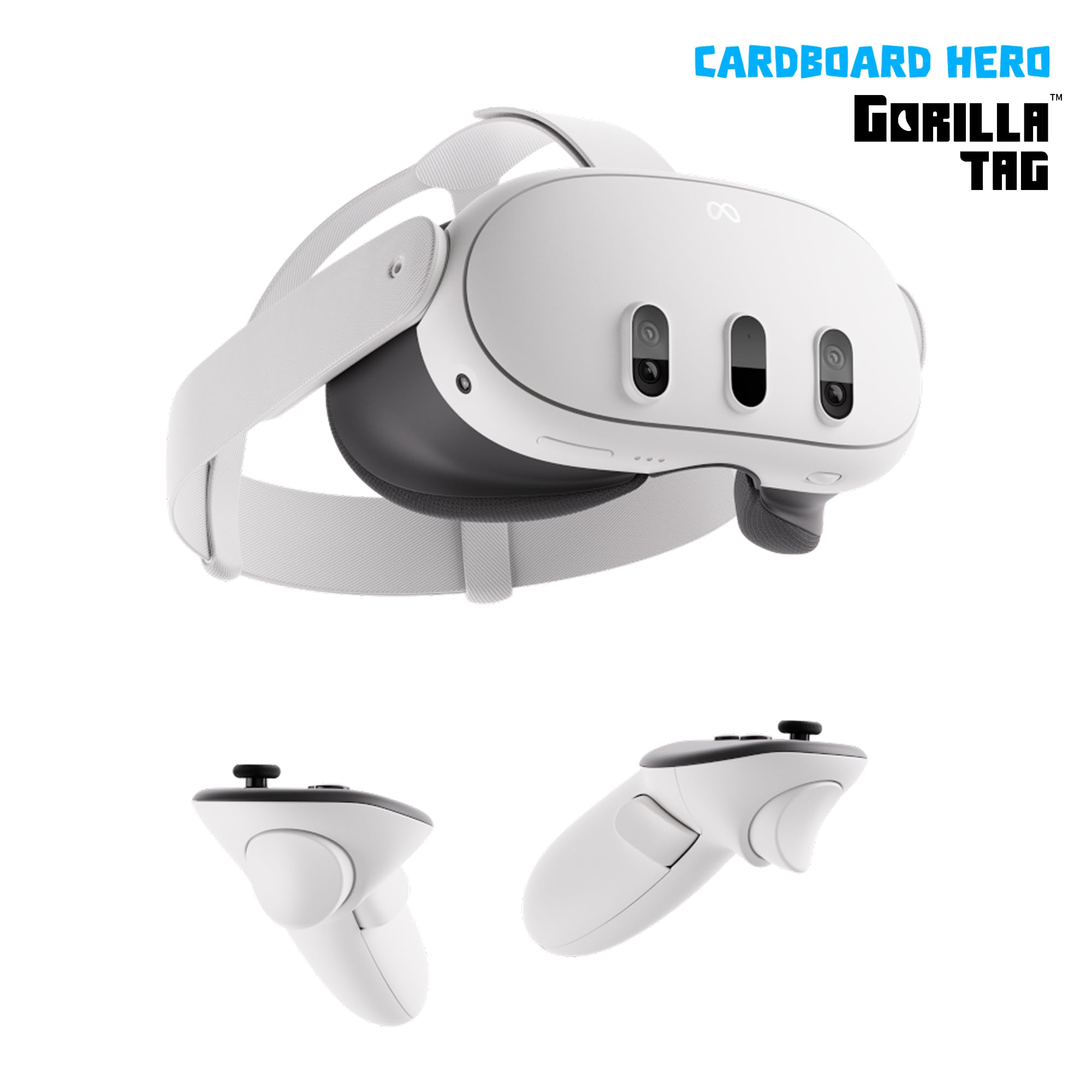 Meta Quest 3 512 GB – Die leistungsstärkste Quest – Ultimative Mixed-Reality-Erlebnisse – Gorilla Tag Cardboard Hero Bundle – Amazon Exclusive