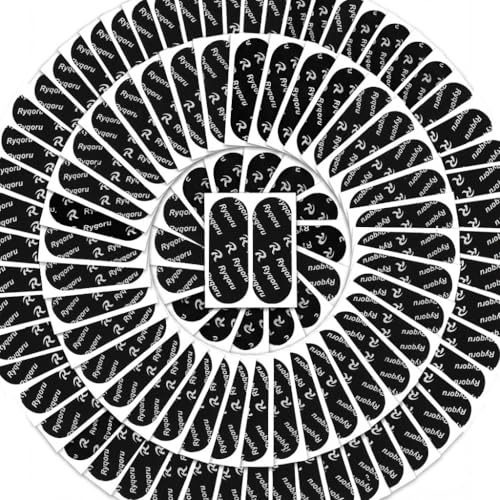 Ryqoru 120 PCS Bowling Thumb Tape (Fast Release Black) – Pre-Cut Finger Insert Grip Tape for Bowlers, 1