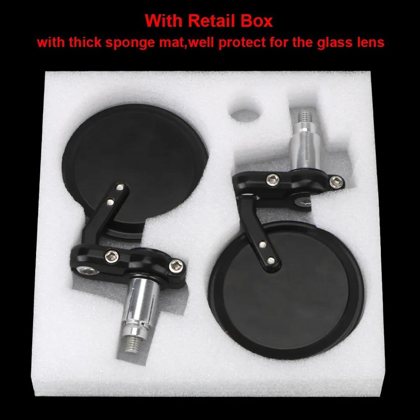 Motocicleta Retrovisores Espejos Retrovisores Universales Para Motocicleta 22mm Espejo Lateral Accesorios Para Motocicleta Barra Mango 2 Uds. Espejos Motocicleta Laterales