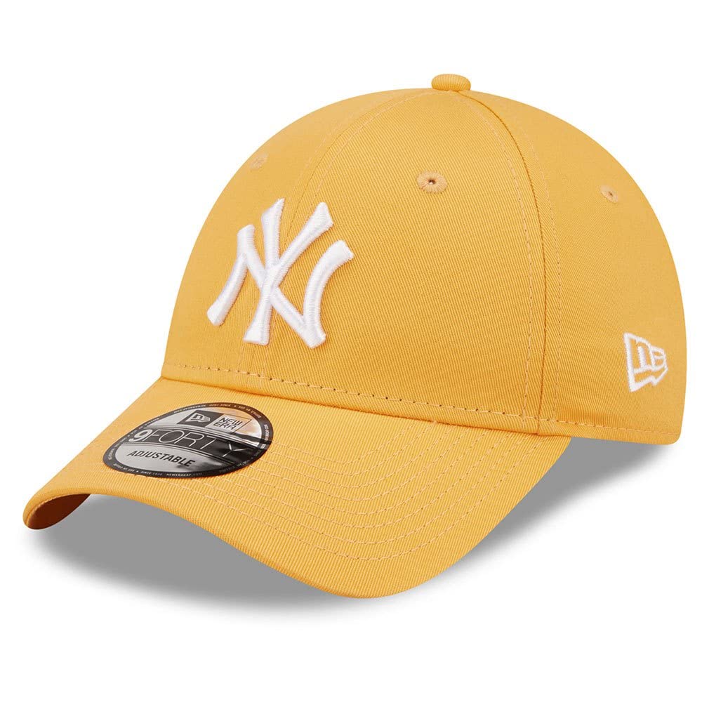 New Era Men's 940 MLB New York Yankees League Essential 9Forty Baseball Cap Bright Orange