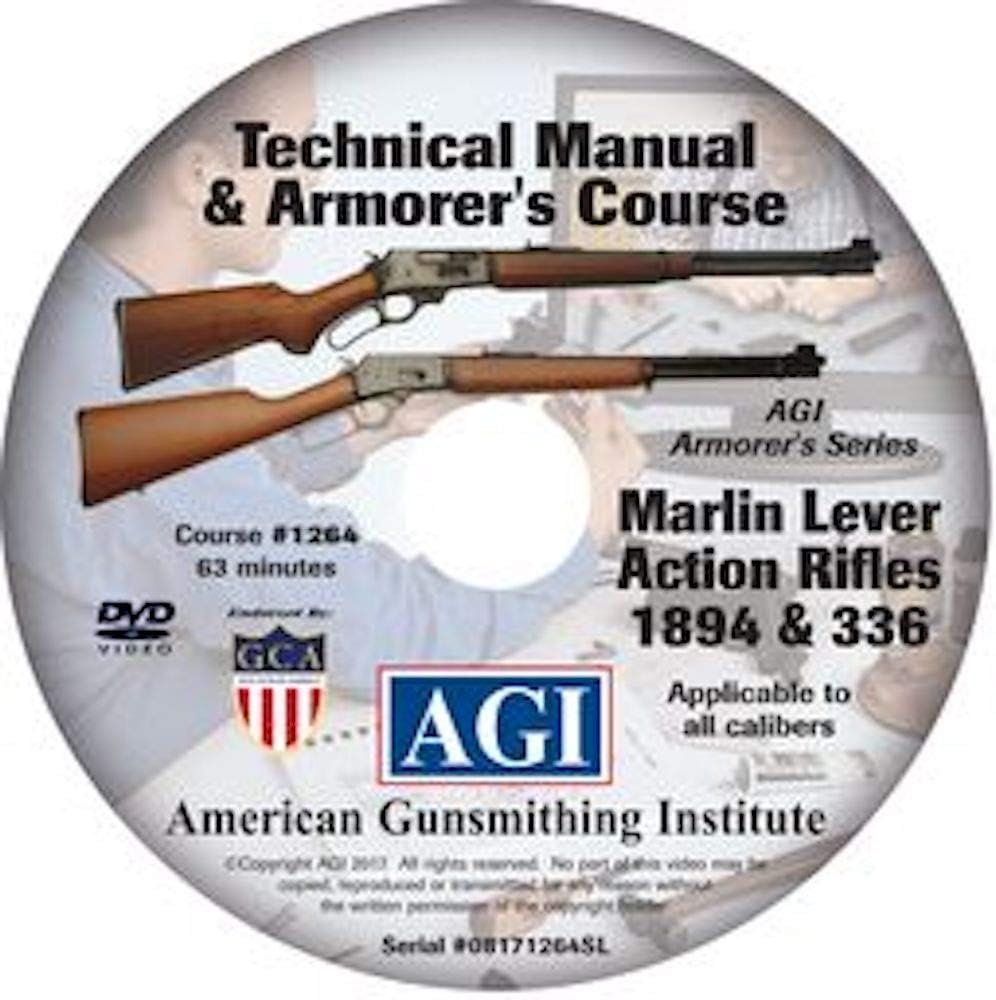 American Gunsmithing Institute Armorer’s Course Video on DVD for Marlin Lever Action Rifles - 1894 & 336 - Technical Instructions for Disassembly, Cleaning, Reassembly and More Y_AB