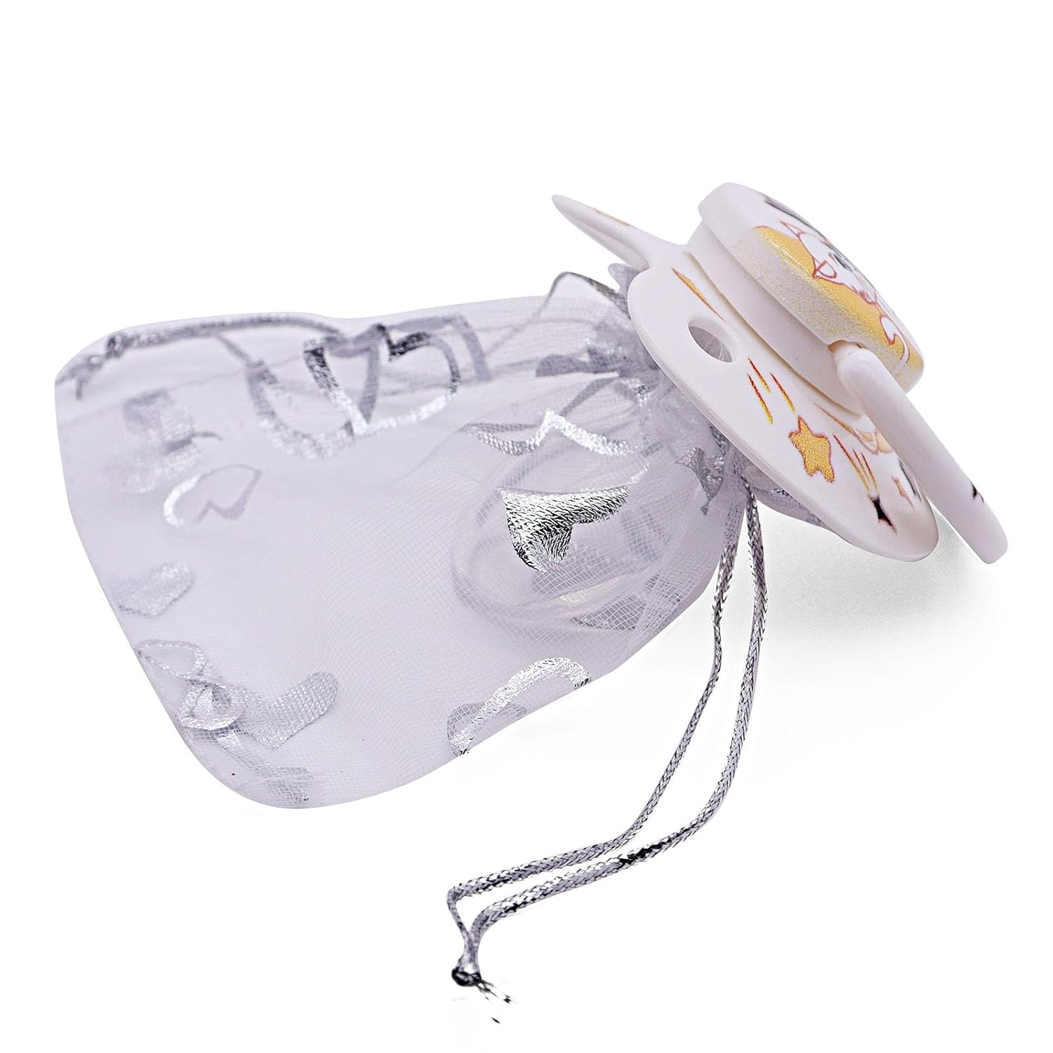 Adult Pacifier for Anxiety: Cute Paci Large Shield for Sleep - Handle Binky with Pacifier Holder Clips - Image 5