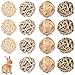 Skylety 15 Pieces Small Animal Chew Ball Toy Rolling Activity Play Balls Bunny Treat Ball Grass Ball Pet Cage Accessories for Rabbits Guinea Pigs Chinchilla Teeth Grinding Gnawing Biting