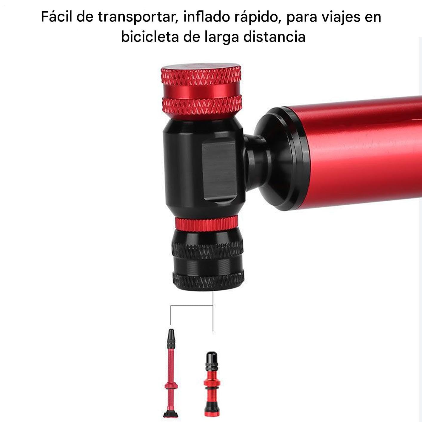 CO2-Pumpe für Fahrradreifen, Mini-CO2-Pumpe für Fahrrad, tragbar, für Notfall, Sport, Straße, Berge, Reisen, tragbarer Luftsprudler