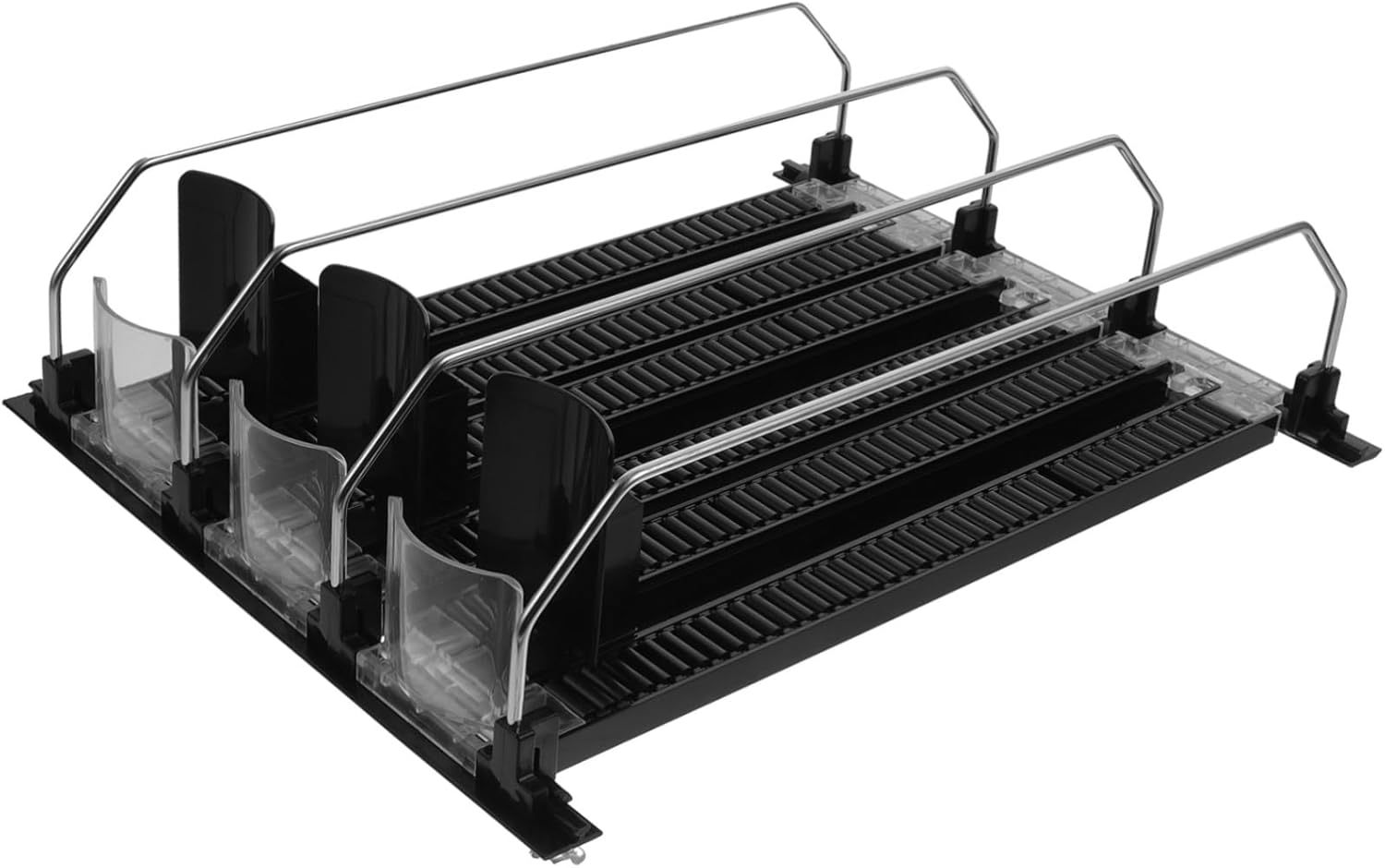 Automatic Drink Dispenser for Fridge Water Bottle Organizer for Cabinet Soda Can Dispenser Drink Tray