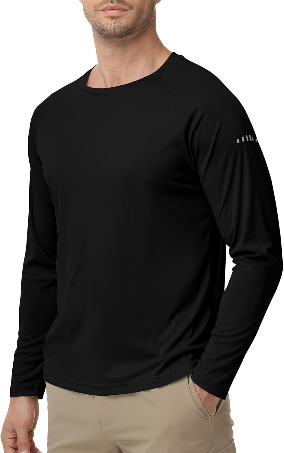 Men's Long Sleeve Rash Guard Swim Shirts UPF 50+ Sun Protection Dry Fit T-Shirt Athletic Tops for Running Hiking Fishing - Image 2