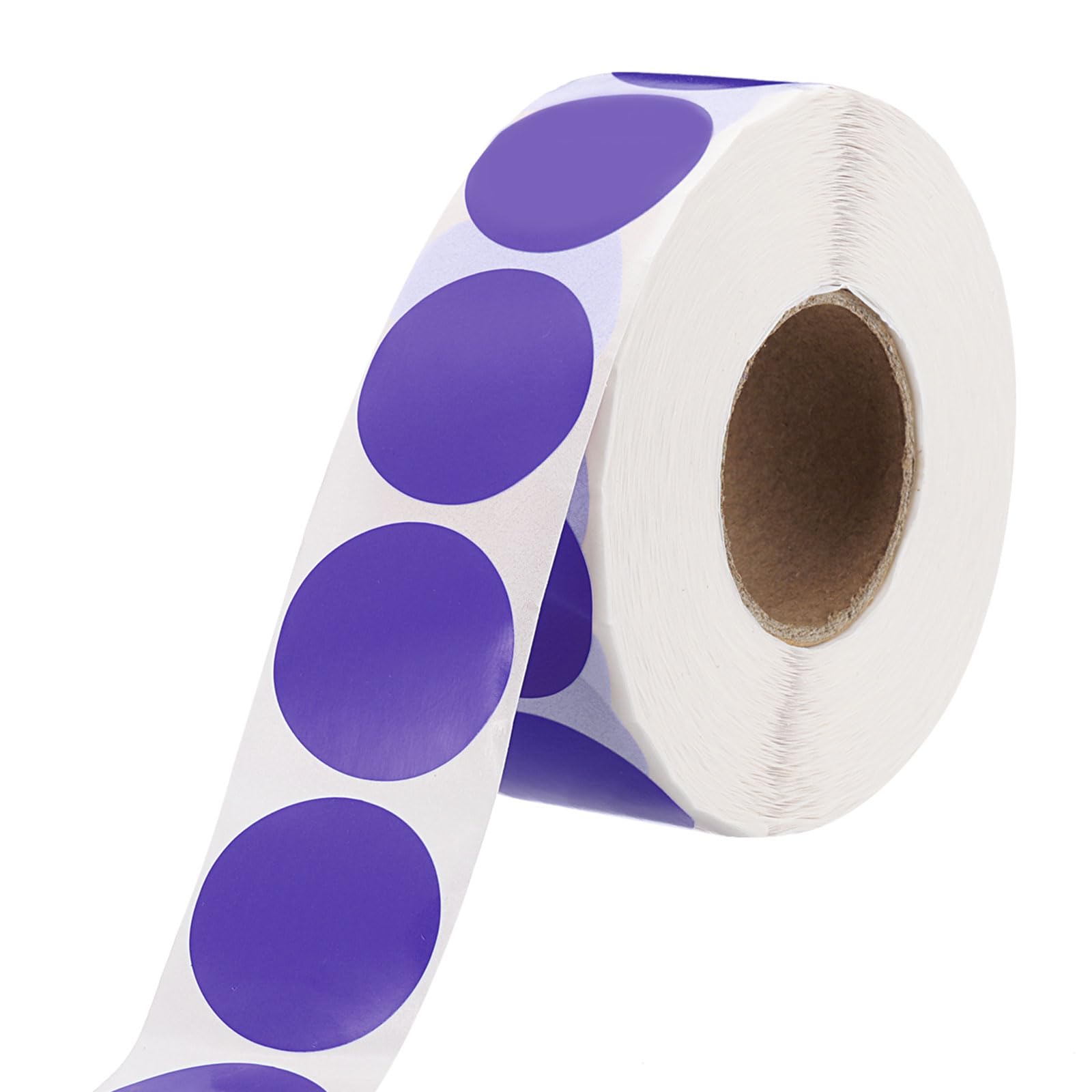 sourcing map 1 Inch Circle Dot Stickers Color Coding Labels Blank Round Label Waterproof Self-Adhesive Sticker for Envelope Document Organize Gift Box (Light Purple, 1 Roll, 1000Pcs/Roll)