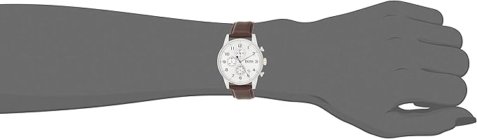 Amazon.com: BOSS Navigator, Quartz Stainless Steel and Leather Strap Casual  Watch, Brown, Men, 1513495 : Clothing, Shoes \u0026 Jewelry
