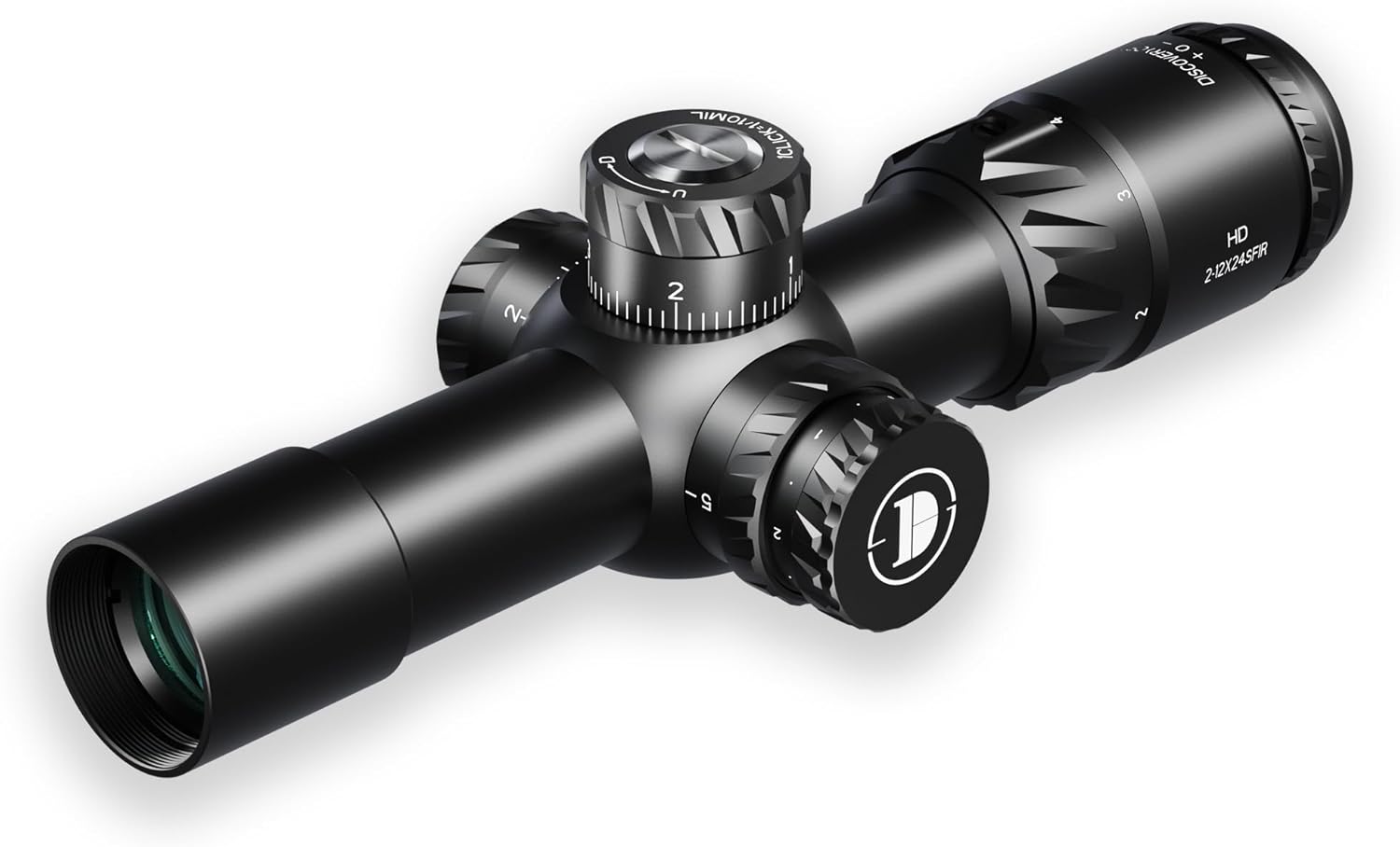 HD 2-12X24 Rifle Scope with Parallax Adjustment, MPVO Lightweight Hunting Scope with Illuminated Reticle, First Focal Plane Rifle Scope 30mm Tube