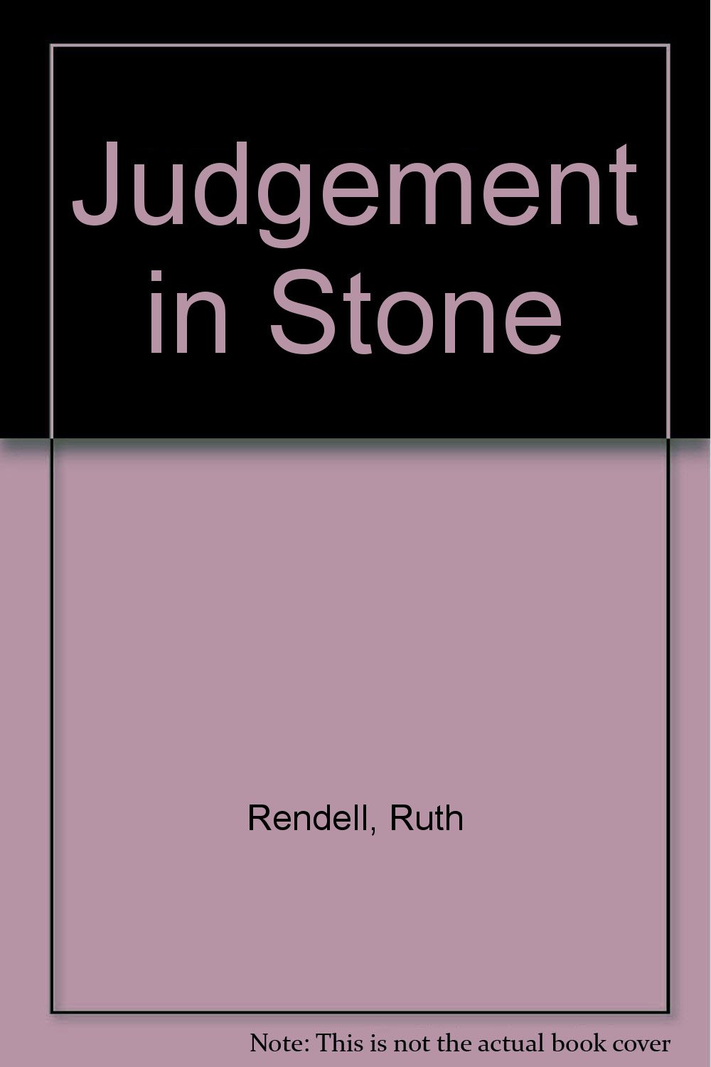 Buy Judgement in Stone โ BookShops.in