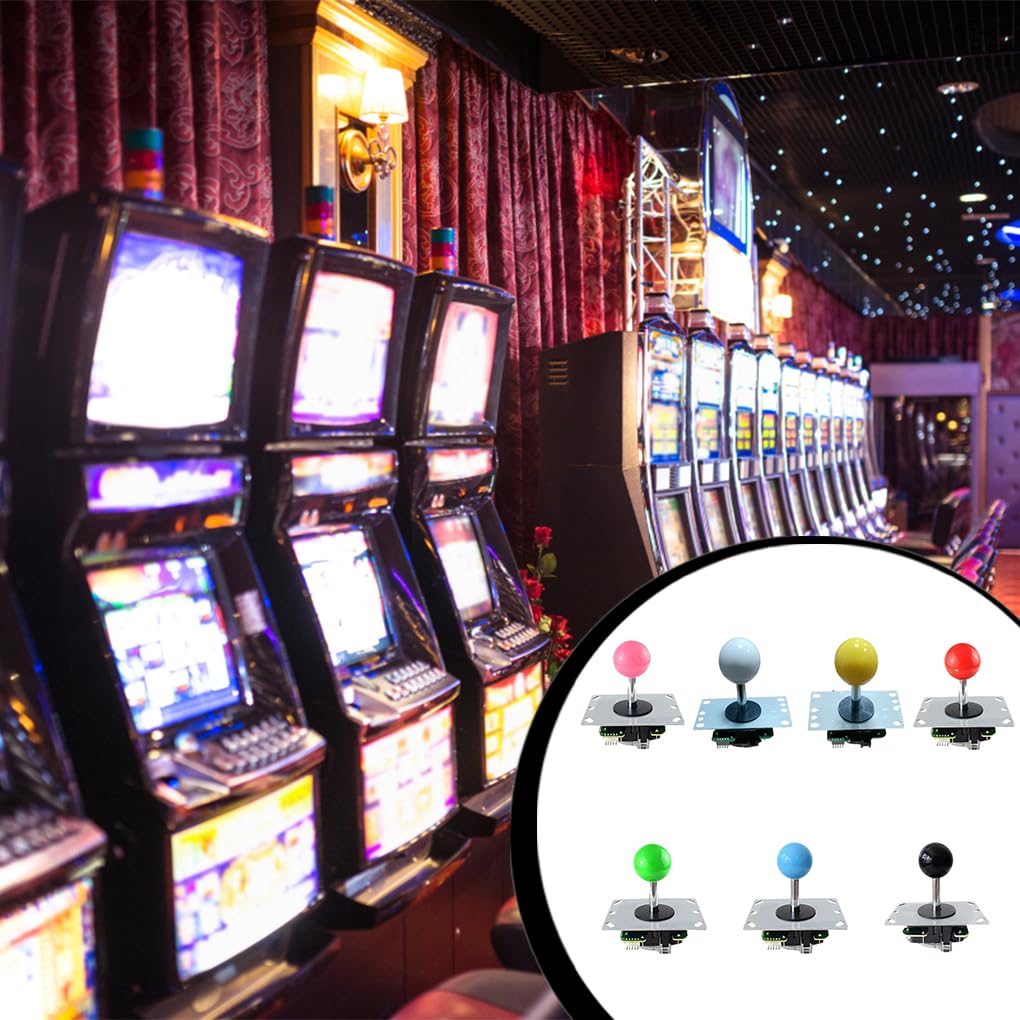 Juego de 10 accesorios basculantes para arcade, función de venta, palanca de mando, operación, herramientas de bricolaje, cero retardo, parte superior, color blanco