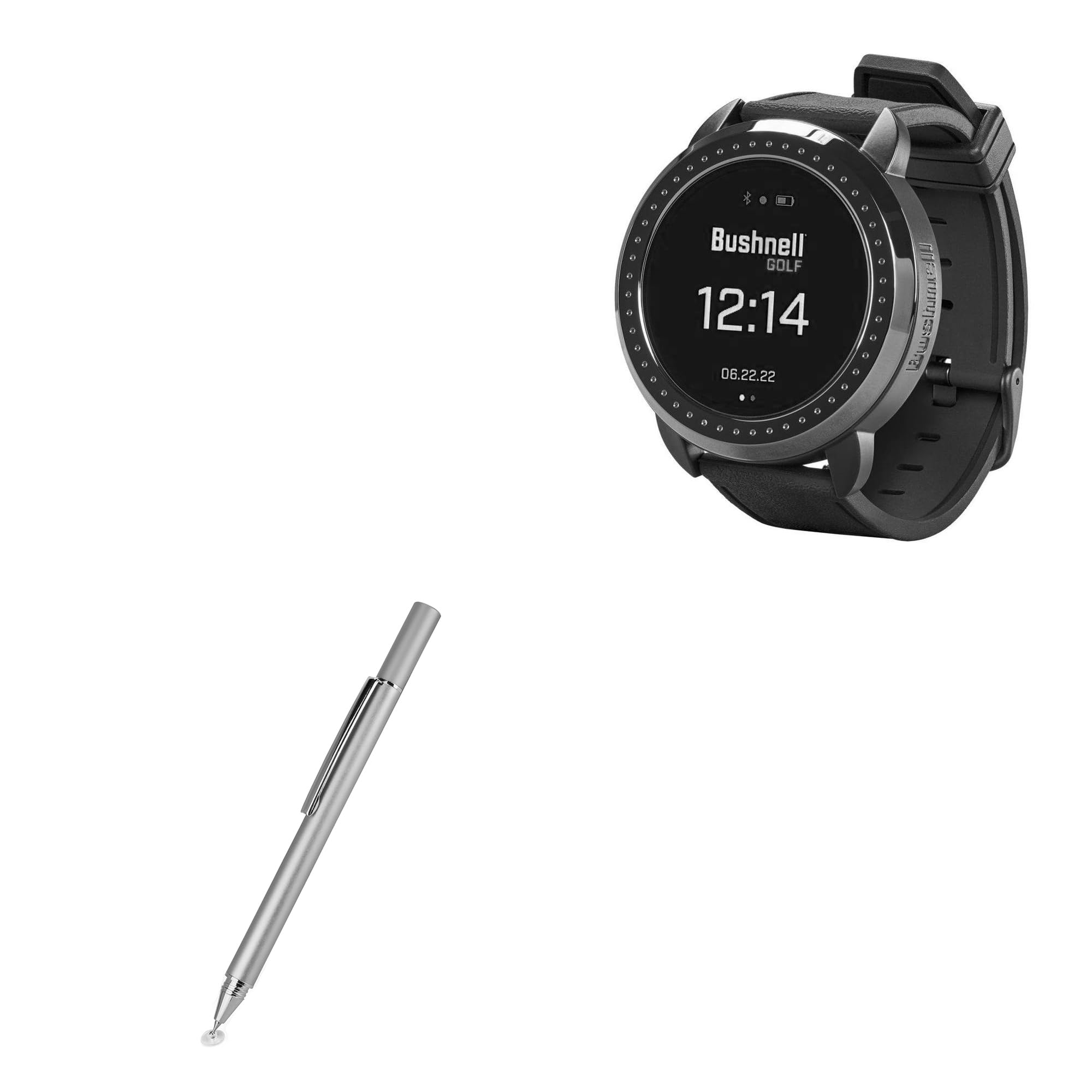 BoxWave Stylus Pen Compatible with Bushnell ION Elite - FineTouch Capacitive Stylus, Super Precise Stylus Pen - Metallic Silver