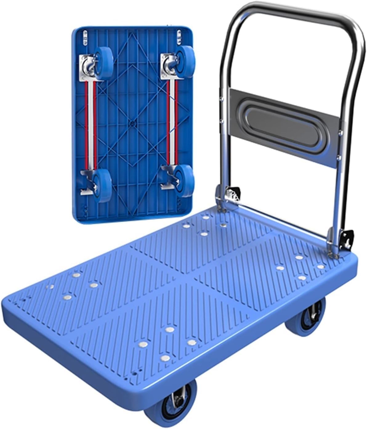Chariot pliable pour sol intérieur pour simplifier le rangement